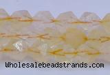 CCR311 15.5 inches 6mm faceted nuggets citrine gemstone beads