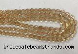 CCR328 15.5 inches 6mm - 10mm faceted round citrine graduated beads