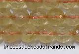 CCR340 15.5 inches 6mmm faceted round citrine beads wholesale