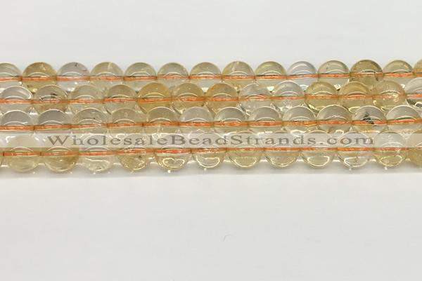 CCR347 15.5 inches 10mm round natural citrine beads wholesale