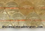 CCR348 15.5 inches 12mm round natural citrine beads wholesale