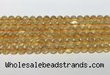 CCR379 15.5 inches 8mm round citrine gemstone beads wholesale