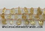 CCR380 15.5 inches 10*13mm - 15*25mm nuggets citrine beads