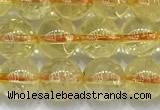 CCR381 15 inches 6mm round citrine beads wholesale