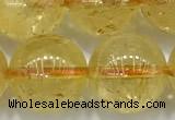 CCR384 15 inches 12mm round citrine beads wholesale