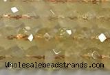 CCR396 15 inches 4*5mm faceted rondelle citrine beads