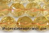 CCR418 15 inches 12mm faceted nuggets citrine beads