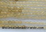 CCR420 15 inches 2mm faceted round citrine beads