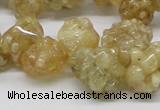 CCR86 15.5 inches 14mm chip citrine gemstone beads wholesale