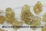 CCR87 15.5 inches 15mm chips citrine gemstone beads wholesale