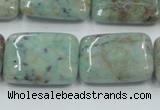 CCS102 15.5 inches 18*25mm rectangle African chrysocolla beads