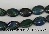 CCS165 15.5 inches 10*14mm oval dyed chrysocolla gemstone beads