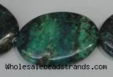 CCS169 15.5 inches 25*35mm oval dyed chrysocolla gemstone beads