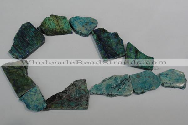 CCS185 15.5 inches 22*25mm – 35*40mm freeform dyed chrysocolla beads