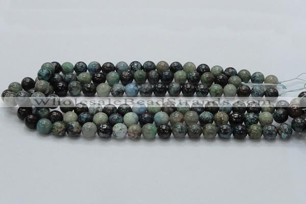 CCS21 15.5 inches 12mm round natural chrysocolla gemstone beads