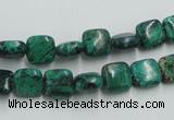 CCS220 15.5 inches 8*8mm square natural Chinese chrysocolla beads