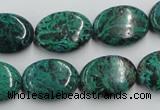 CCS235 15.5 inches 13*18mm oval natural Chinese chrysocolla beads