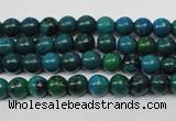 CCS400 15.5 inches 4mm round dyed chrysocolla gemstone beads