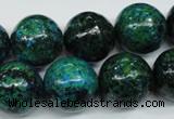 CCS407 15.5 inches 18mm round dyed chrysocolla gemstone beads