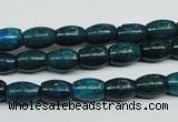 CCS412 15.5 inches 6*9mm rice dyed chrysocolla gemstone beads