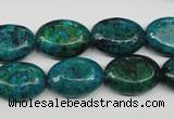 CCS444 15.5 inches 13*18mm oval dyed chrysocolla gemstone beads