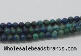 CCS50 16 inches 4mm round dyed chrysocolla gemstone beads wholesale