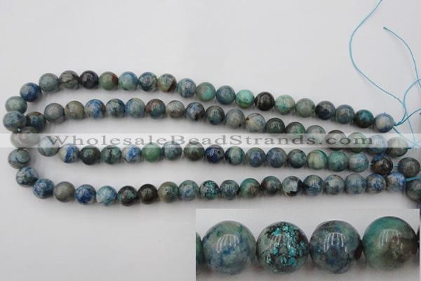 CCS503 15.5 inches 10mm round natural chrysocolla gemstone beads