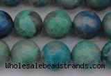 CCS514 15.5 inches 12mm round natural chrysocolla gemstone beads