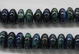 CCS53 16 inches 6*12mm rondelle dyed chrysocolla gemstone beads