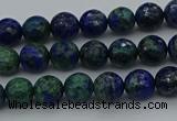 CCS531 15.5 inches 6mm faceted round dyed chrysocolla beads