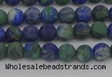 CCS541 15.5 inches 6mm round matte dyed chrysocolla beads