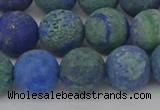 CCS544 15.5 inches 12mm round matte dyed chrysocolla beads