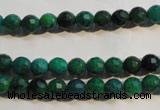 CCS601 15.5 inches 6mm faceted round dyed chrysocolla gemstone beads