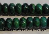 CCS617 15.5 inches 8*12mm rondelle dyed chrysocolla gemstone beads