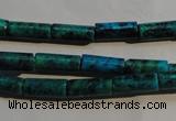 CCS624 15.5 inches 5*13mm tube dyed chrysocolla gemstone beads