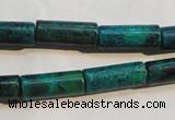 CCS625 15.5 inches 7*18mm tube dyed chrysocolla gemstone beads