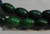 CCS631 15.5 inches 10*14mm rice dyed chrysocolla gemstone beads