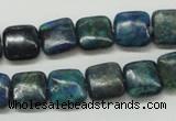 CCS65 16 inches 12*12mm square dyed chrysocolla gemstone beads