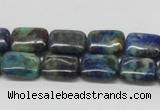 CCS67 16 inches 10*14mm rectangle dyed chrysocolla gemstone beads