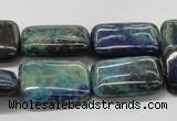 CCS68 16 inches 18*25mm rectangle dyed chrysocolla gemstone beads