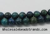 CCS70 15.5 inches 10mm round dyed chrysocolla gemstone beads