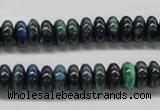 CCS73 15.5 inches 5*8mm rondelle dyed chrysocolla gemstone beads