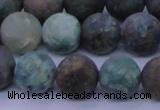 CCS764 15.5 inches 12mm round matte natural chrysocolla beads