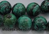 CCS803 15.5 inches 10mm round natural Chinese chrysocolla beads