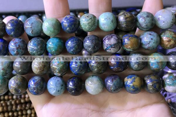 CCS879 15.5 inches 12mm round natural chrysocolla beads wholesale