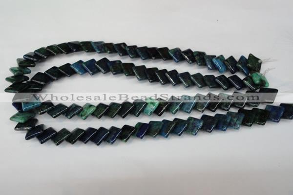 CCS88 15.5 inches 12*12mm diamond dyed chrysocolla gemstone beads