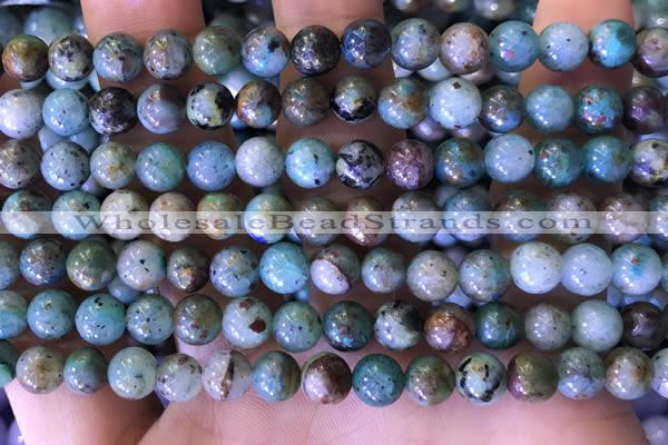 CCS888 15 inches 6mm round natural chrysocolla beads wholesale