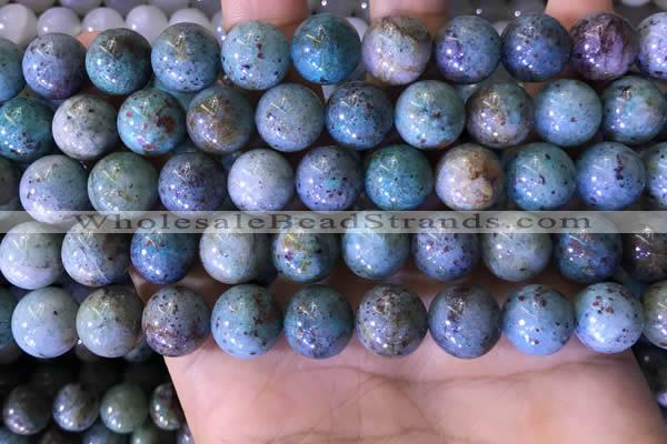 CCS891 15 inches 12mm round natural chrysocolla beads wholesale