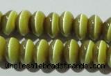 CCT278 15 inches 5*8mm rondelle cats eye beads wholesale