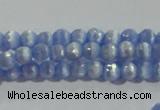 CCT321 15 inches 4mm faceted round cats eye beads wholesale